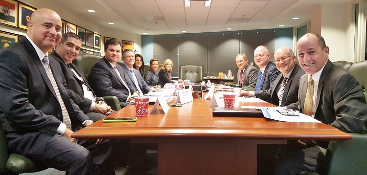 The Greater Phoenix Chamber of Commerce’s annual Executive Dialogue Delegation prepares to hear policy presentations in Washington, D.C. (Photo by Josh Coddington/GPCC)