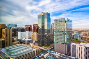 Downtown view of Phoenix, AZ