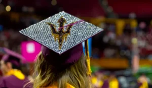 Arizona State University student graduating
