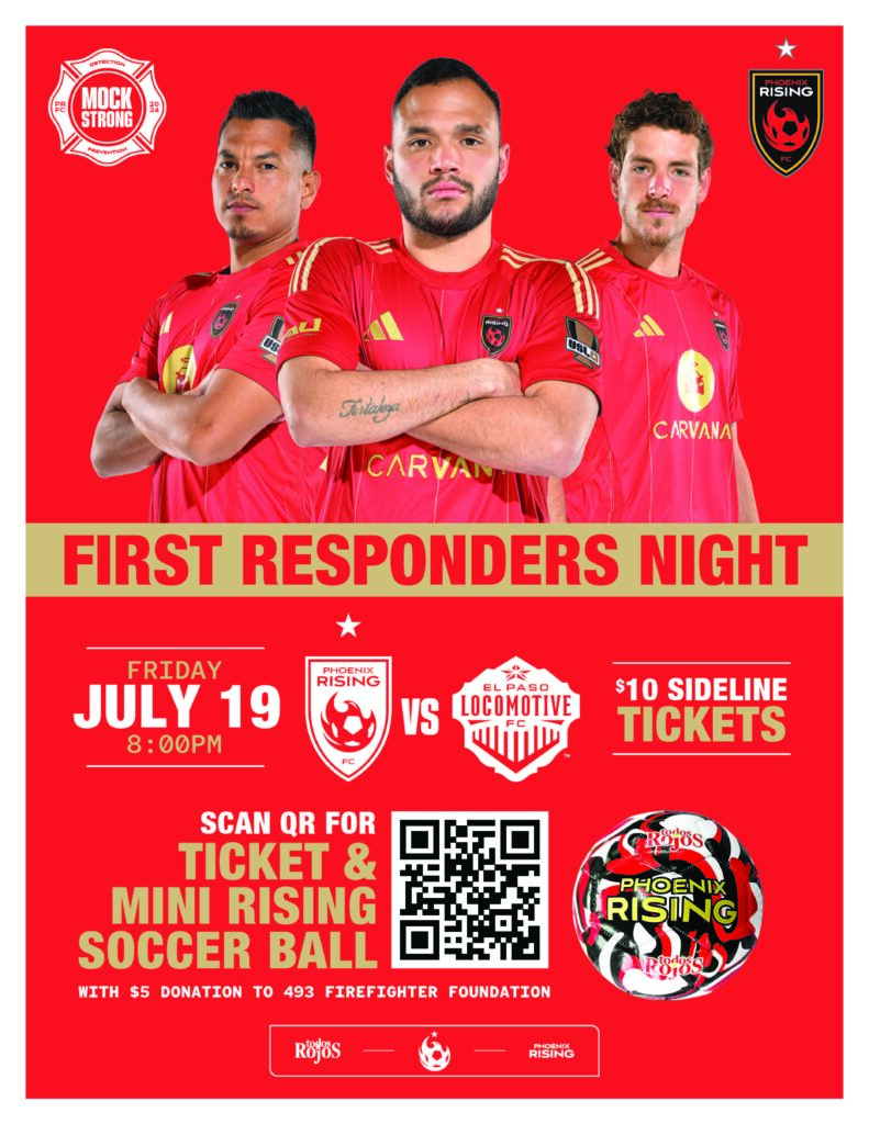 First Responders Night at Phoenix Rising Game on July 19
