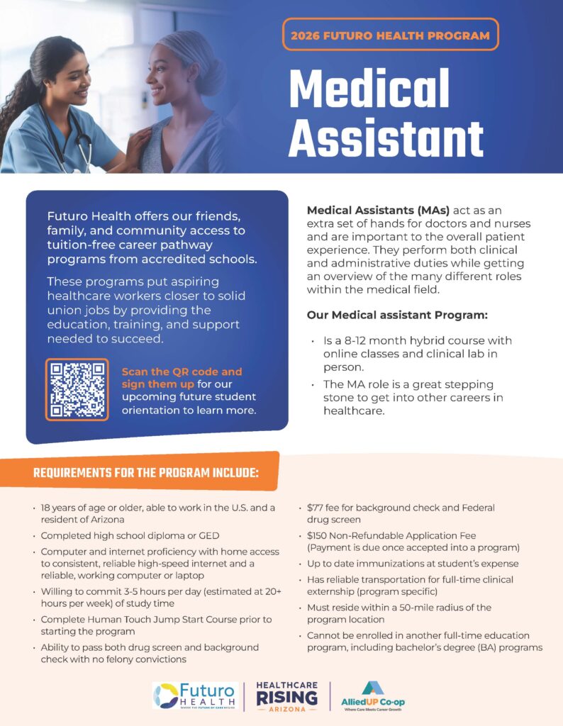Funding for 25 People in Phoenix to Become a Medical Assistant